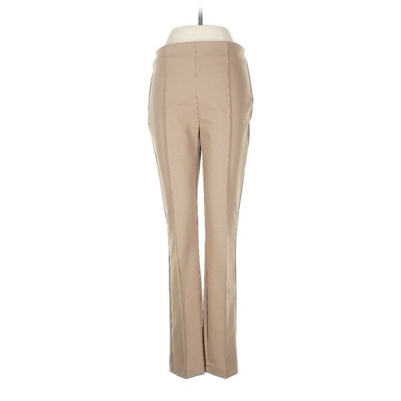 Rachel Zoe Center Seam Dress Pants 6 Khaki Camel Tan Work Business Office Career - Picture 1 of 6